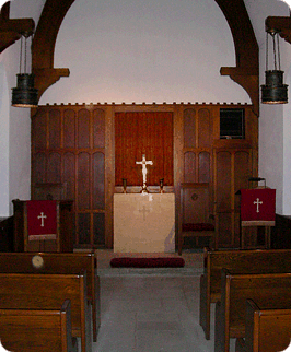 view of the interior of the chapel