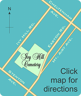 map showing location of cemetery: "Click map for directions"